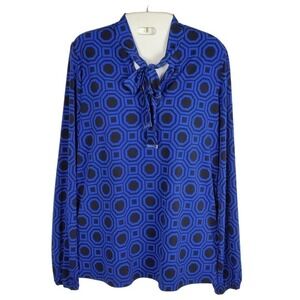 Michael Michael Kors Tie Neckline Jersey Knit Blouse New With Tag Size Medium